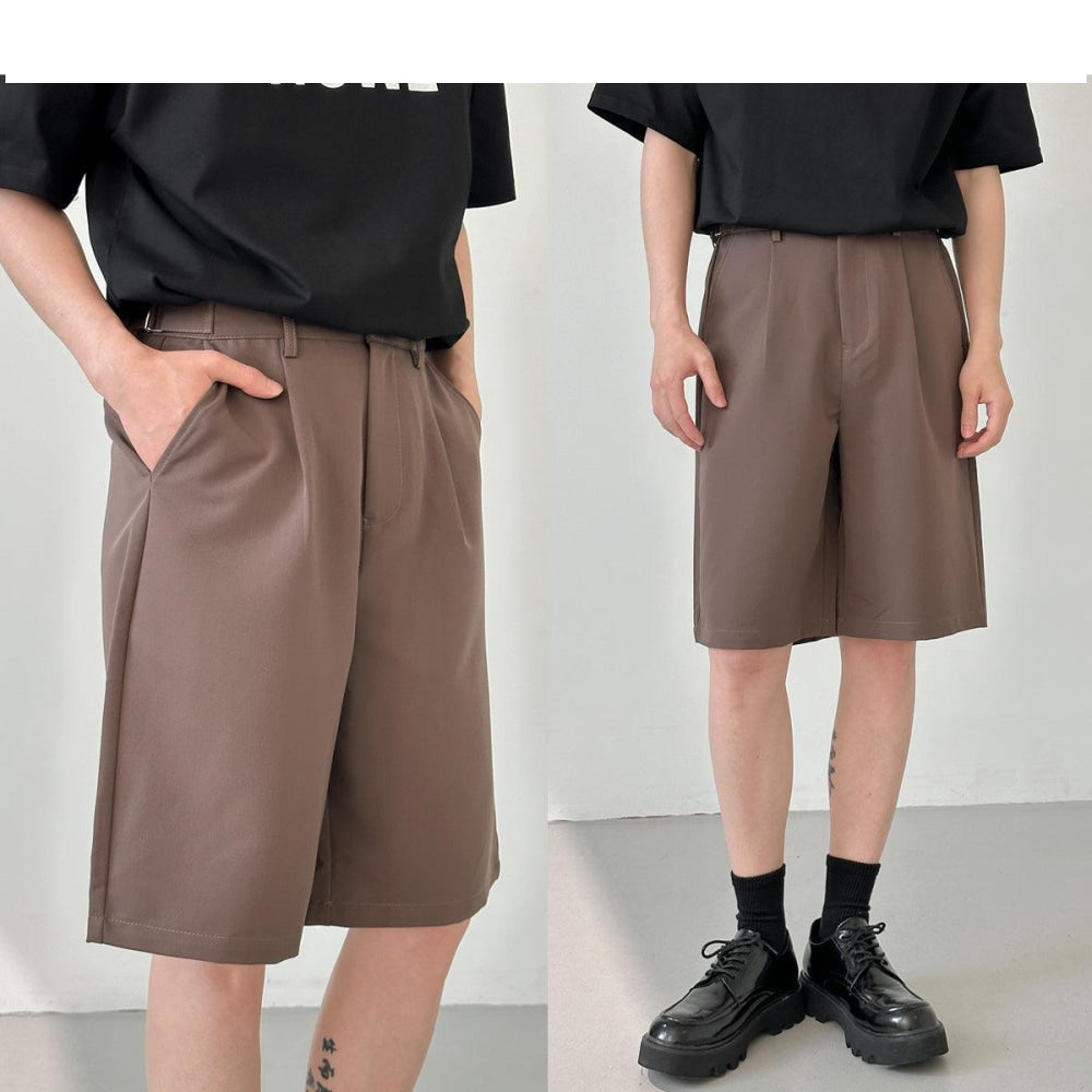 Casual Straight Suit Shorts