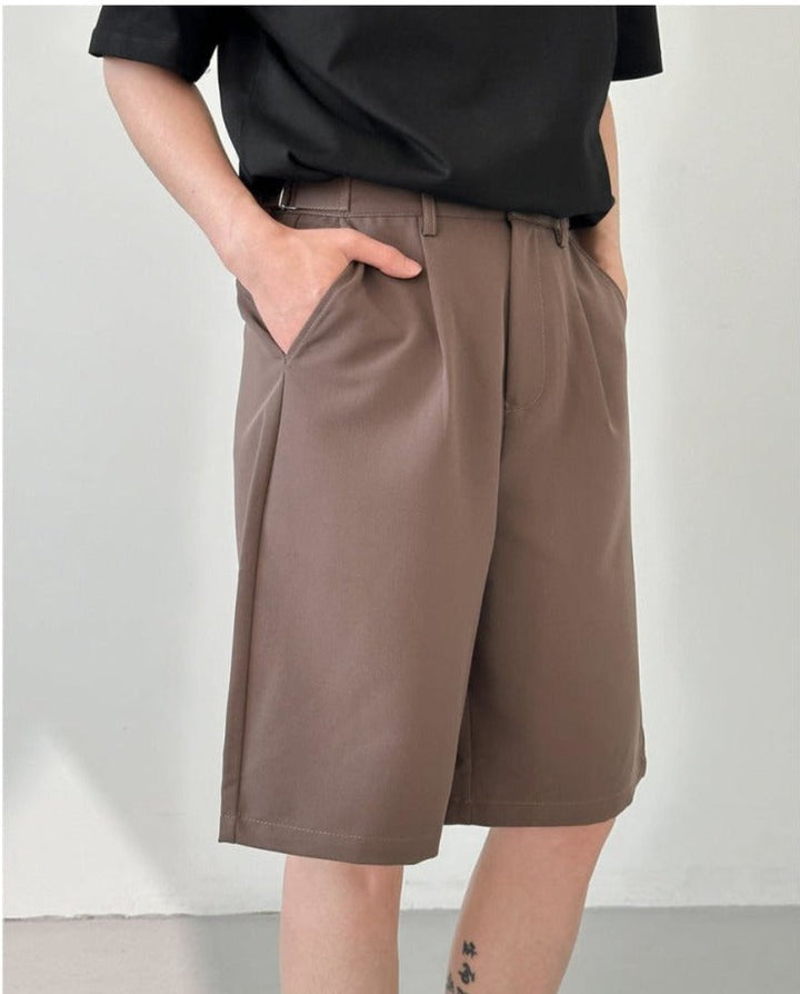 Casual Straight Suit Shorts