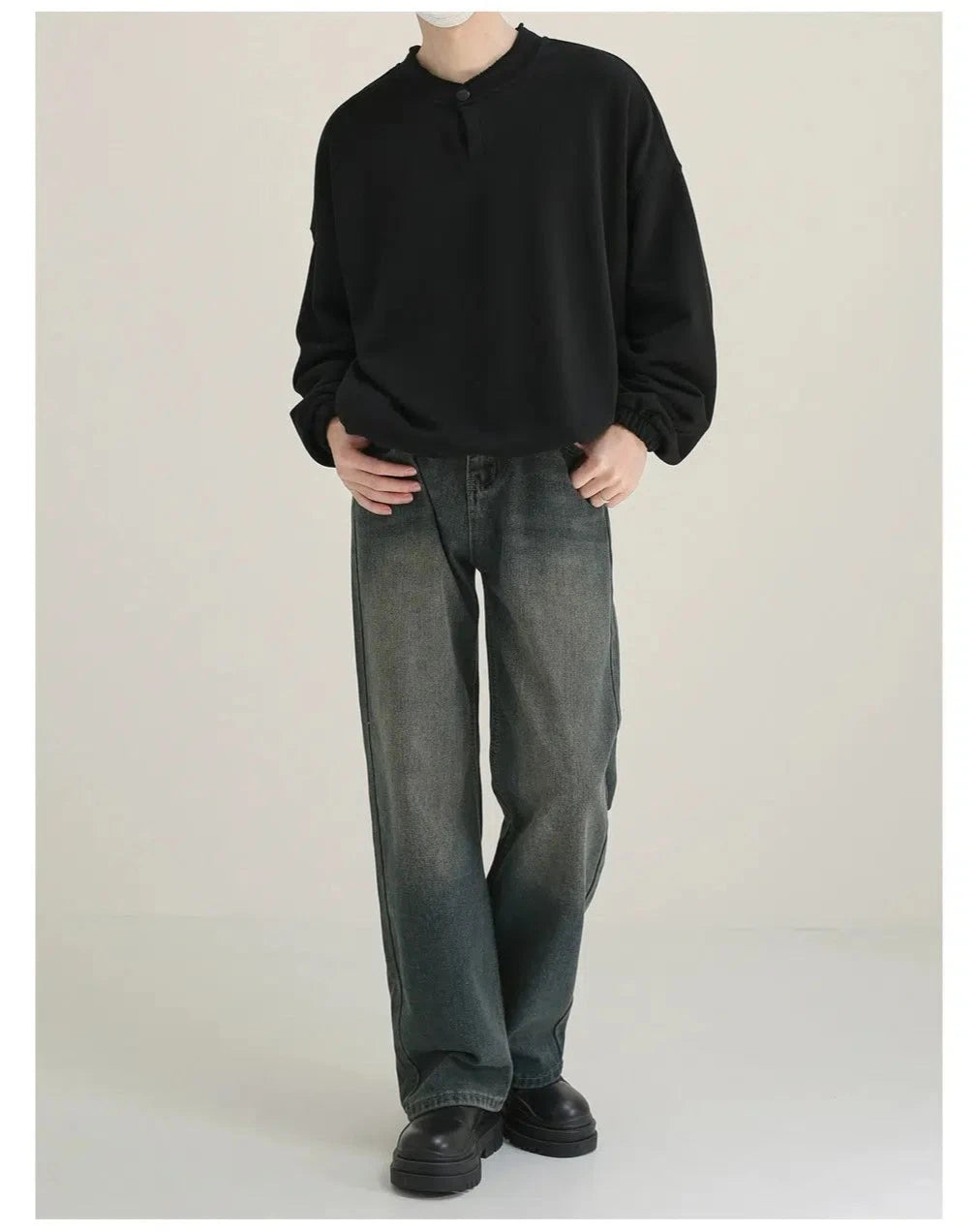 Casual Straight Wide-leg Jeans