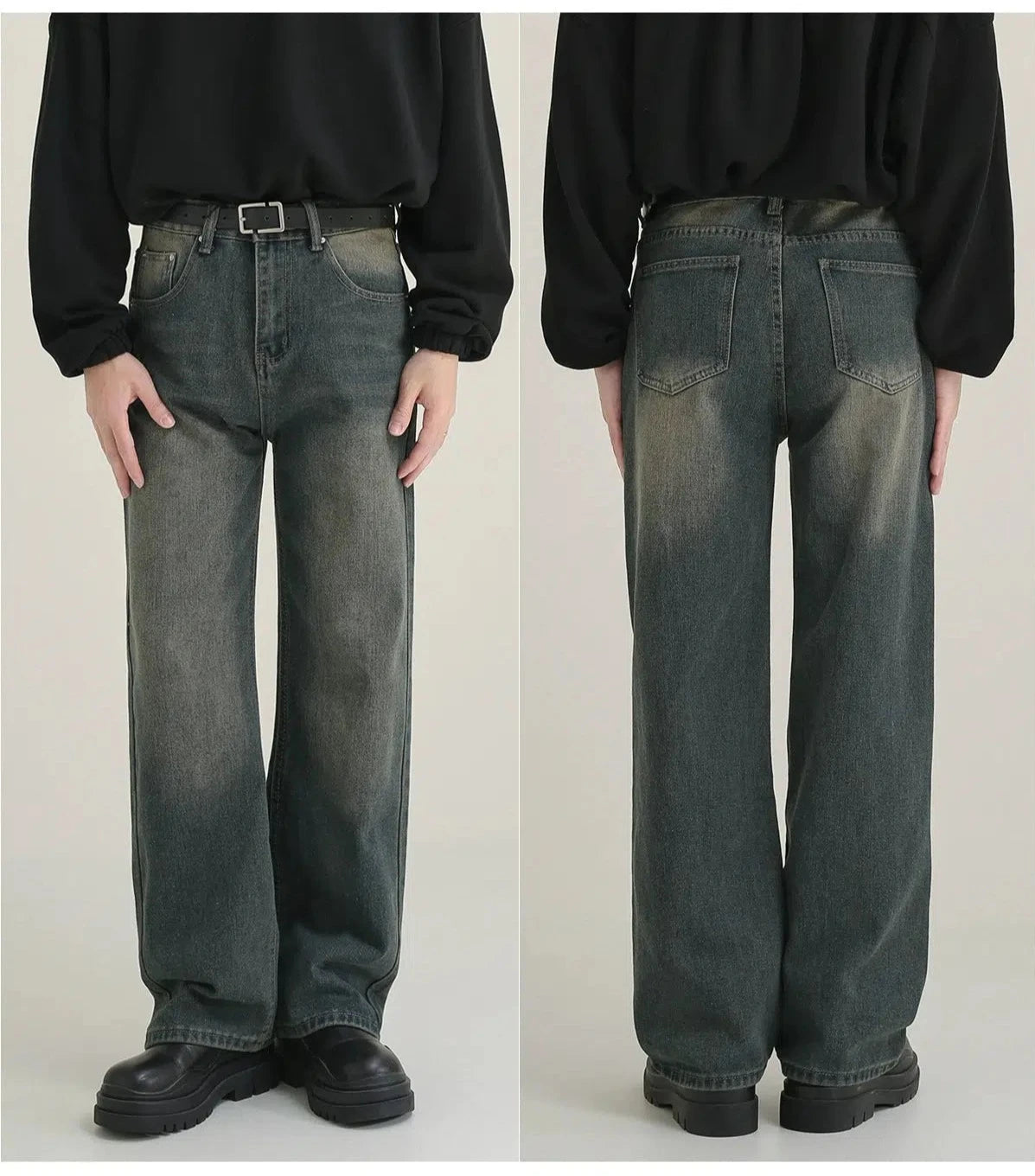 Casual Straight Wide-leg Jeans