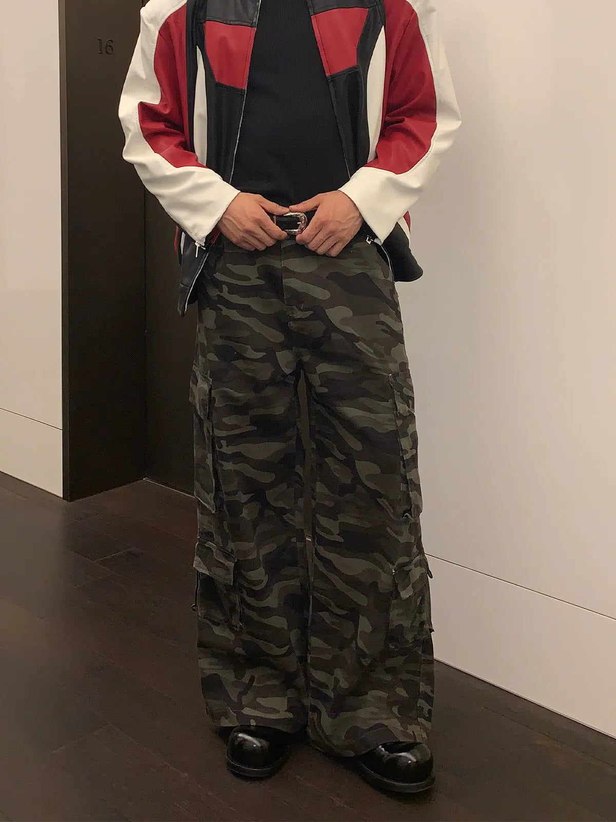 Casual Straight-leg Camouflage Pants