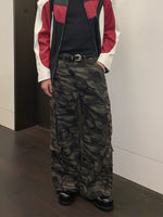 Casual Straight-leg Camouflage Pants