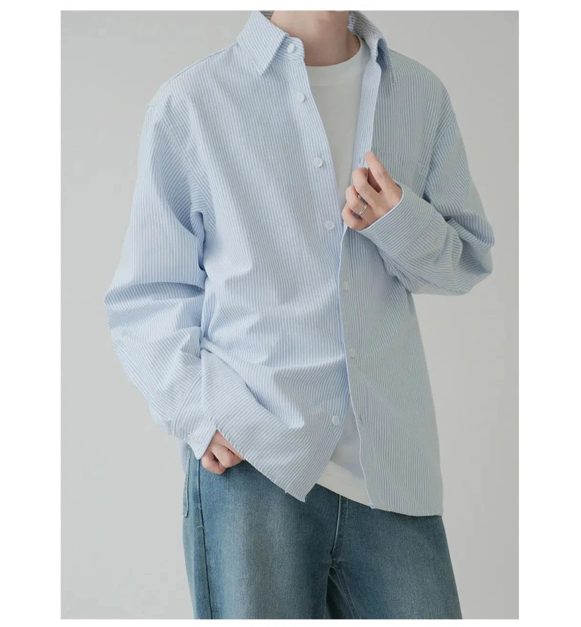 Casual Striped Button-up Shirt