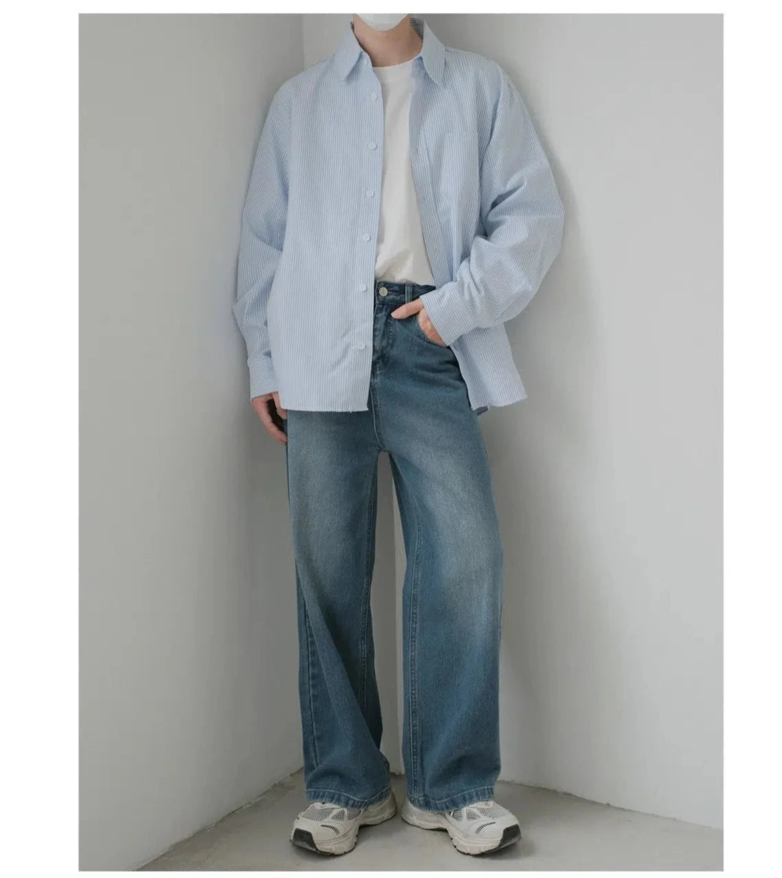 Casual Striped Button-up Shirt