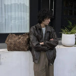 Casual Style Leopard Print Bag