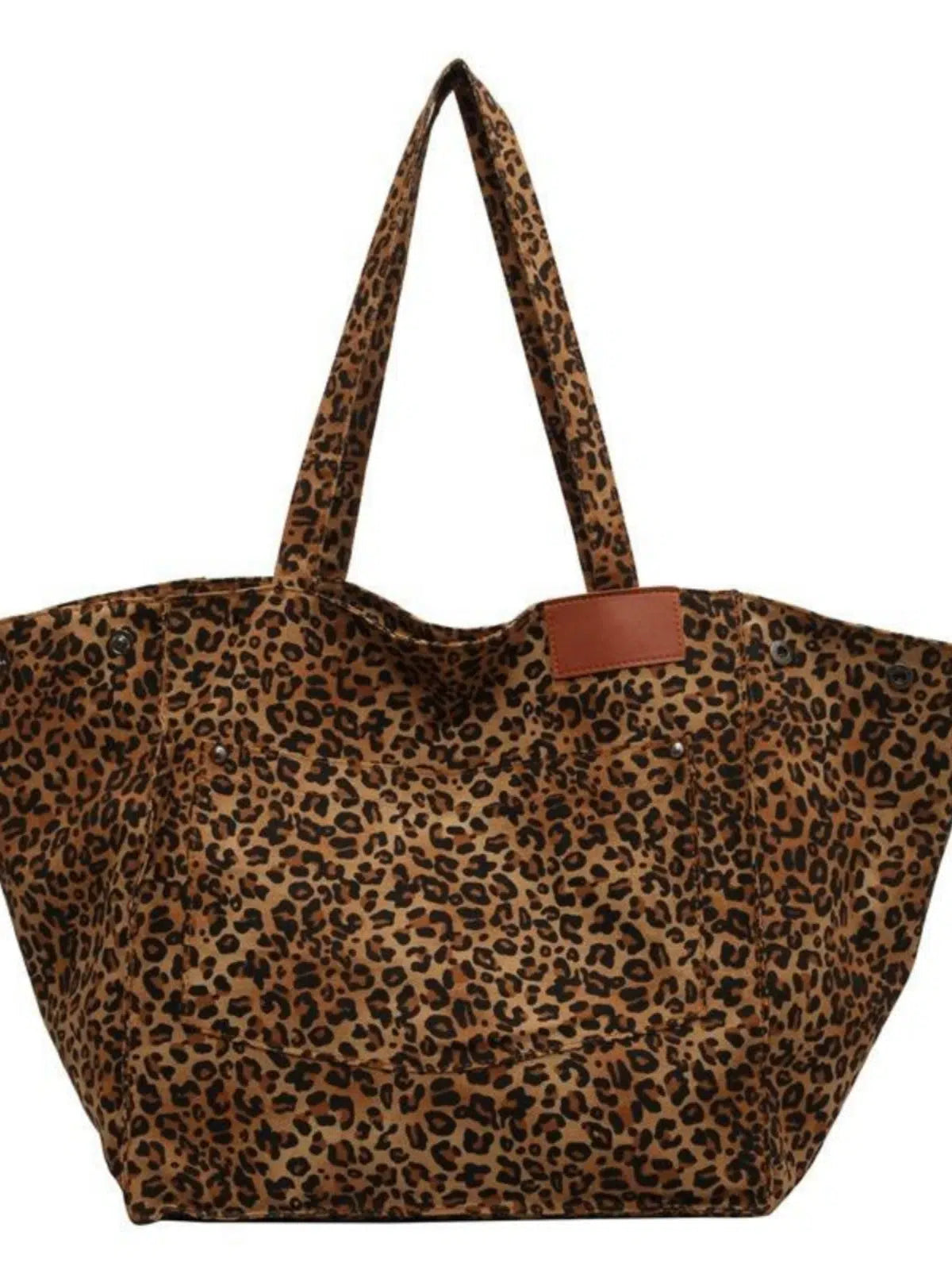 Casual Style Leopard Print Bag