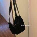 Casual Suede Shoulder Bag