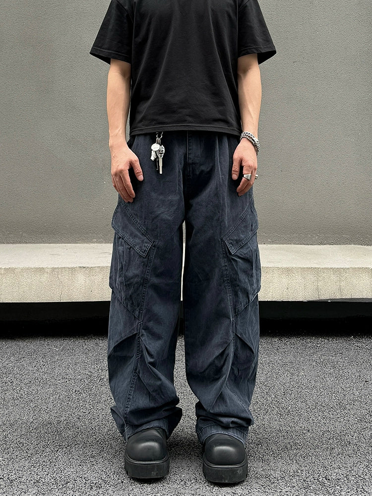 Casual Wide-Leg Cargo Pants