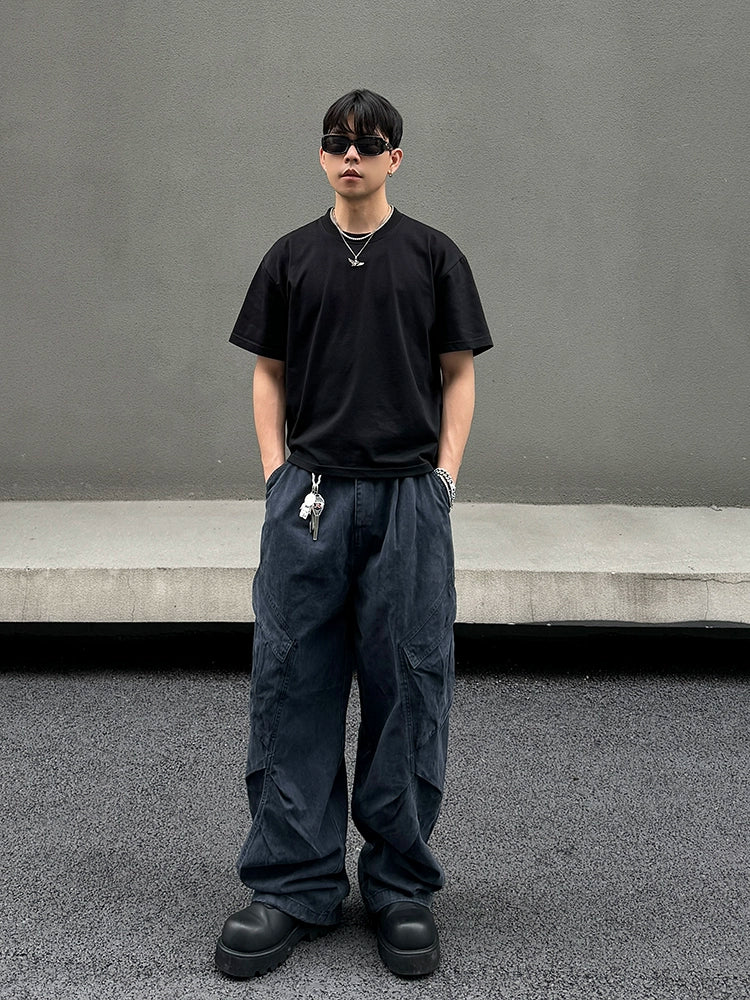 Casual Wide-Leg Cargo Pants