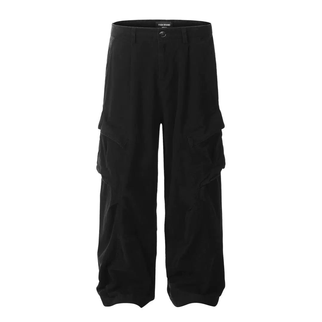 Casual Wide-Leg Cargo Pants