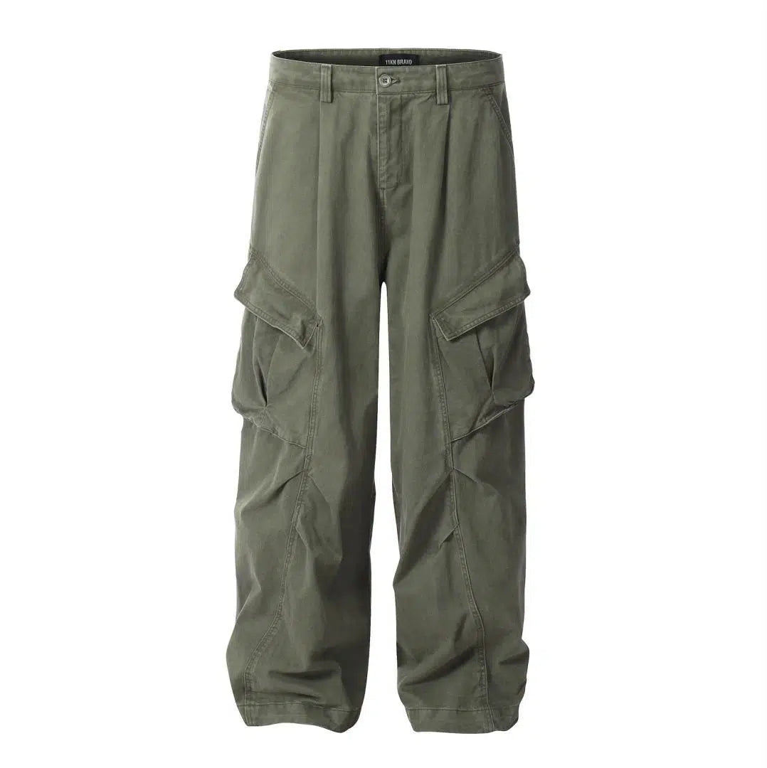 Casual Wide-Leg Cargo Pants