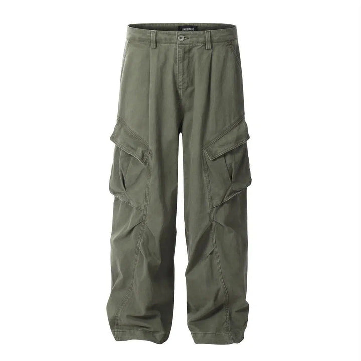 Casual Wide-Leg Cargo Pants