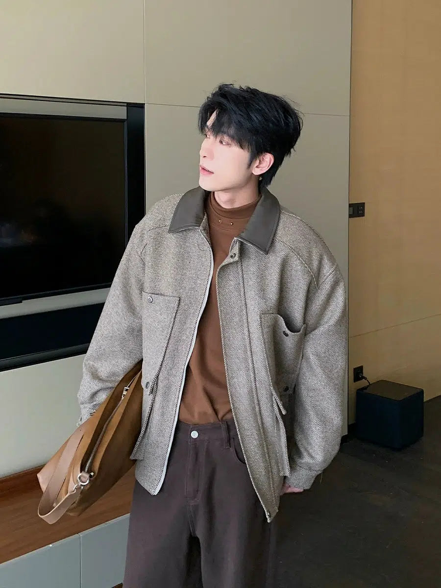 Wool-Blend Jacket with Pockets