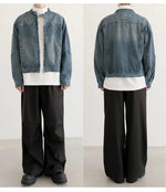 Casual Zip Front Denim Jacket