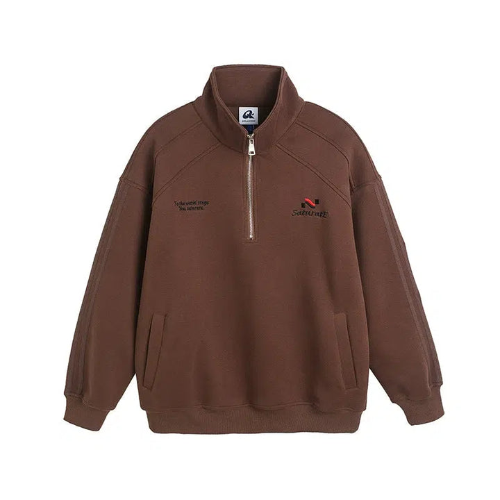 Front Pocket Zip-Up Sweatshirt
