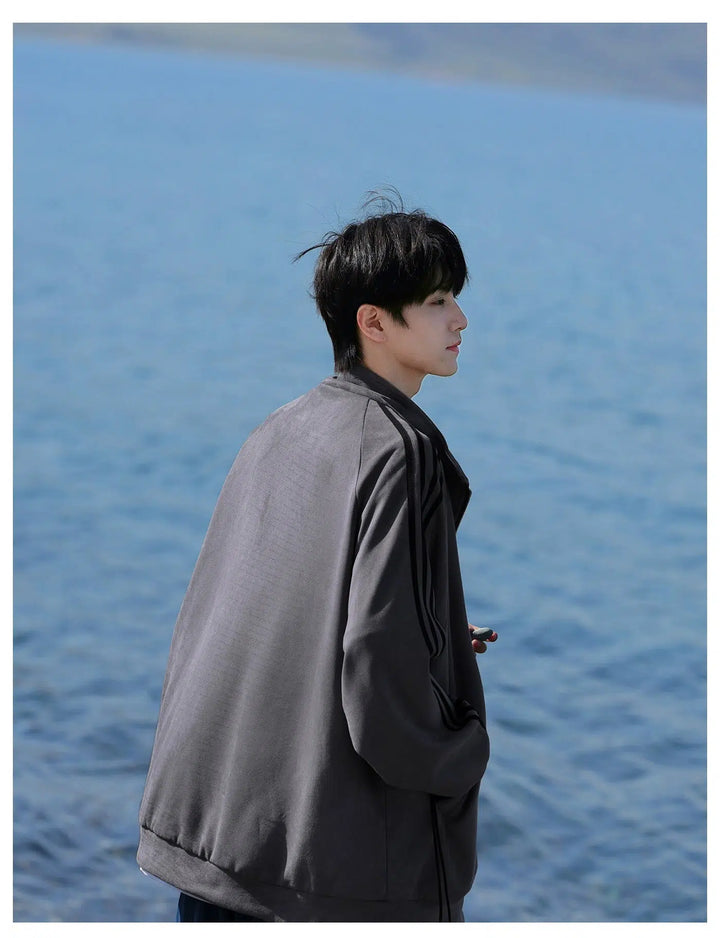 Casual Zip-Up Track Jacket
