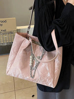 Chain Butterfly Accent Shoulder Bag