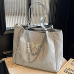 Chain Butterfly Accent Shoulder Bag