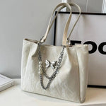 Chain Butterfly Accent Shoulder Bag