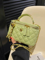 Chain Handles Small Square Bag