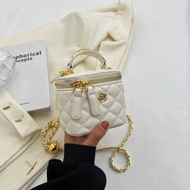 Chain Handles Small Square Bag