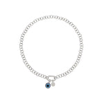 Chain Necklace with Eye Pendant Charm