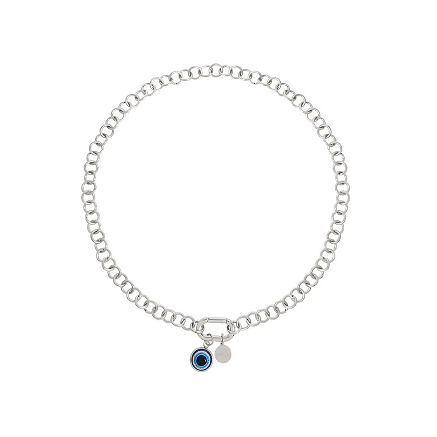 Chain Necklace with Eye Pendant Charm