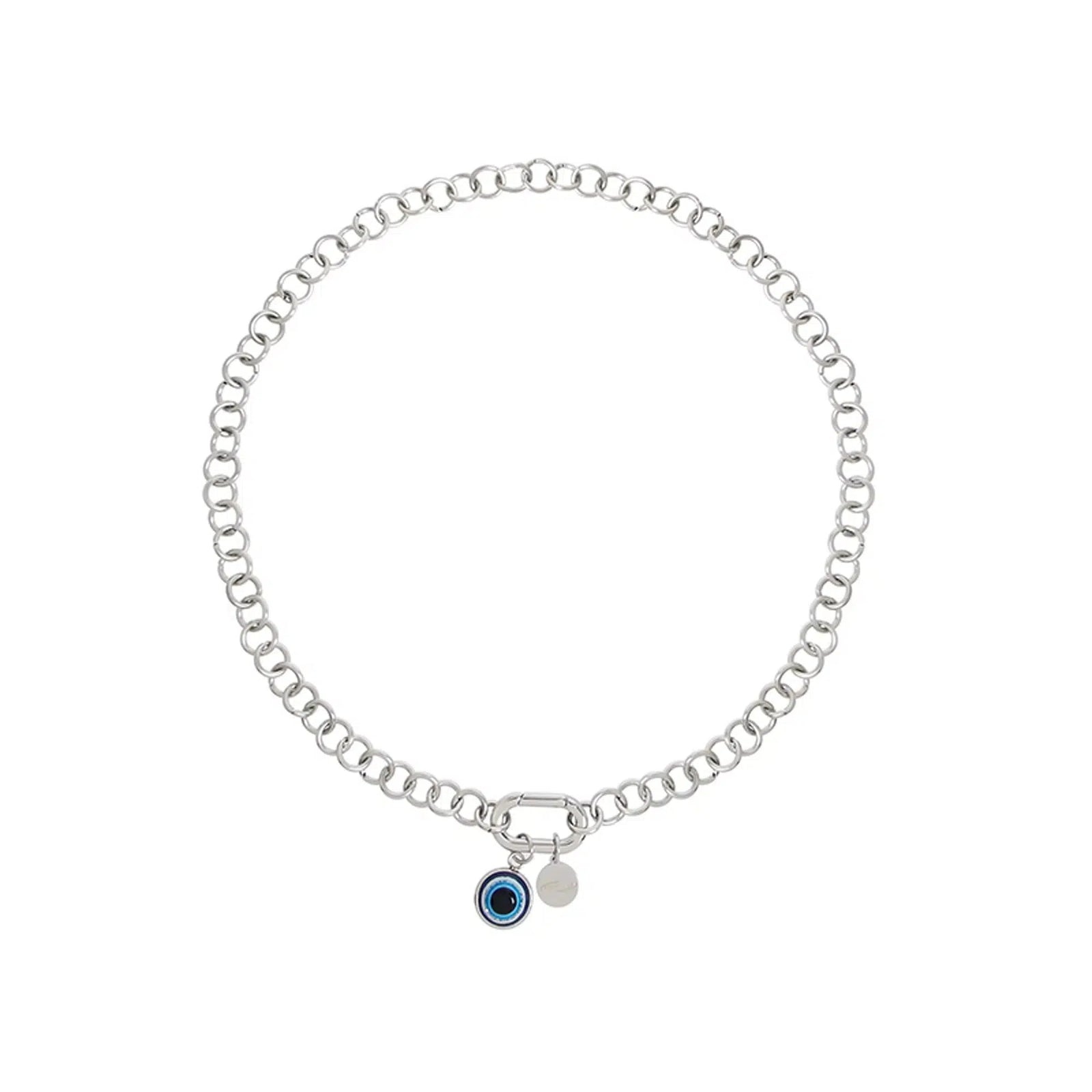 Chain Necklace with Eye Pendant Charm