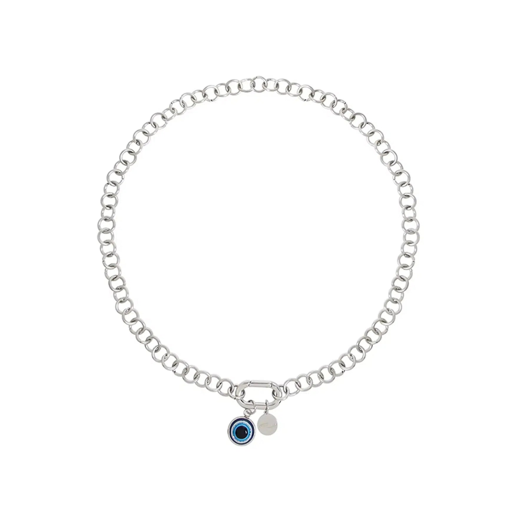 Chain Necklace with Eye Pendant Charm