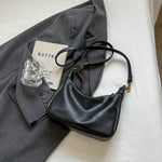 Chain Strap Leather Shoulder Bag