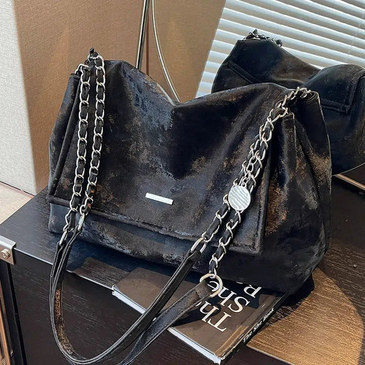 Chain Strap Padded Handbag