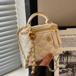 Chain Strap Quilted Handbag