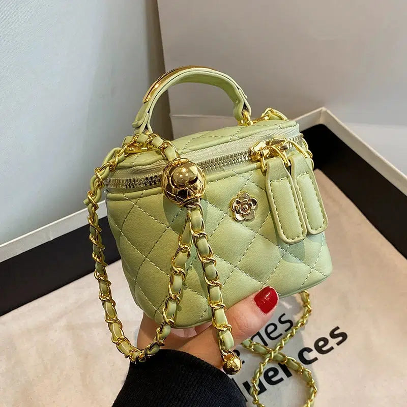 Chain Strap Quilted Handbag