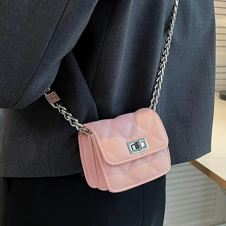 Chain Strap Quilted Mini Square Bag