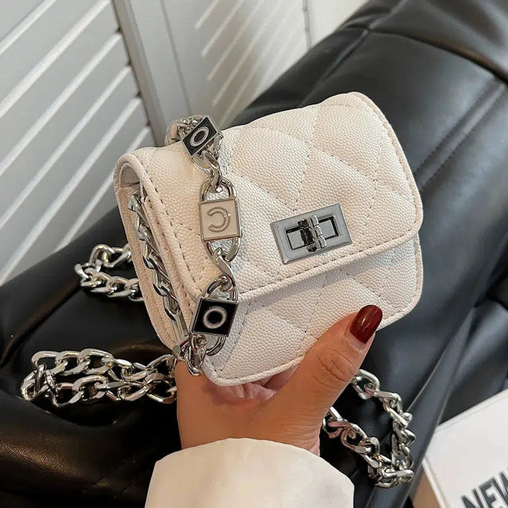 Chain Strap Quilted Mini Square Bag