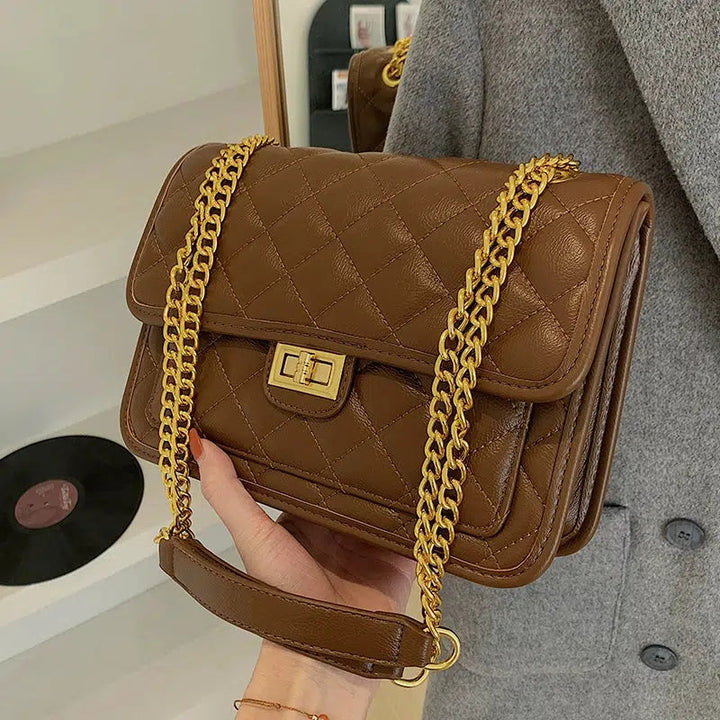 Chain Strap Quilted Shoulder Bag