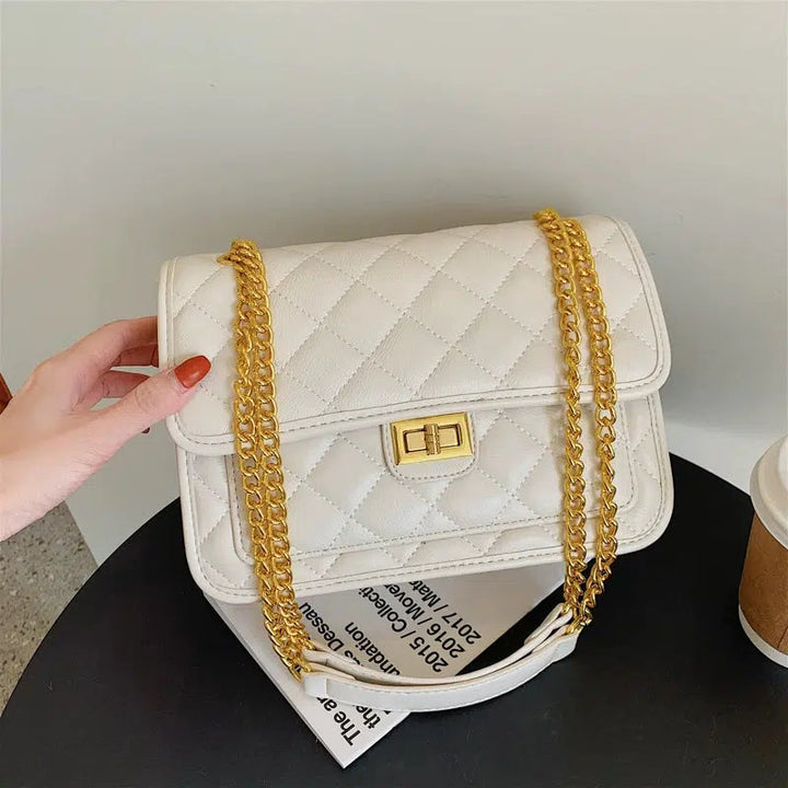 Chain Strap Quilted Shoulder Bag