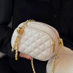 Chain Strap Quilted Small Square Bag