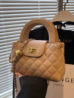 Chain Strap Quilted Small Square Bag