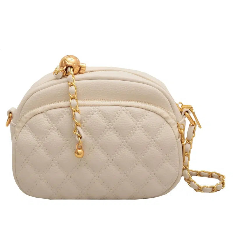 Chain Strap Quilted Small Square Bag