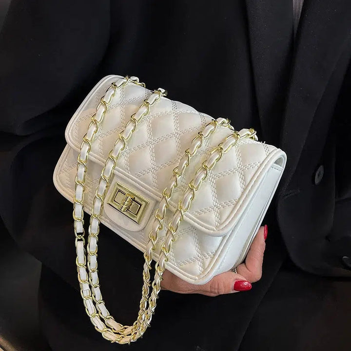 Chain Strap Small Quilted Square Bag