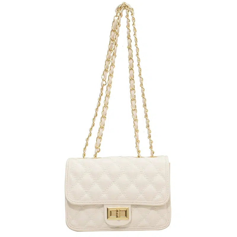 Chain Strap Small Quilted Square Bag