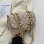 Chain Strap Small Quilted Square Bag