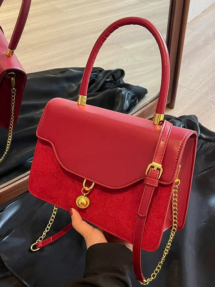 Chain Strap Small Square Handbag