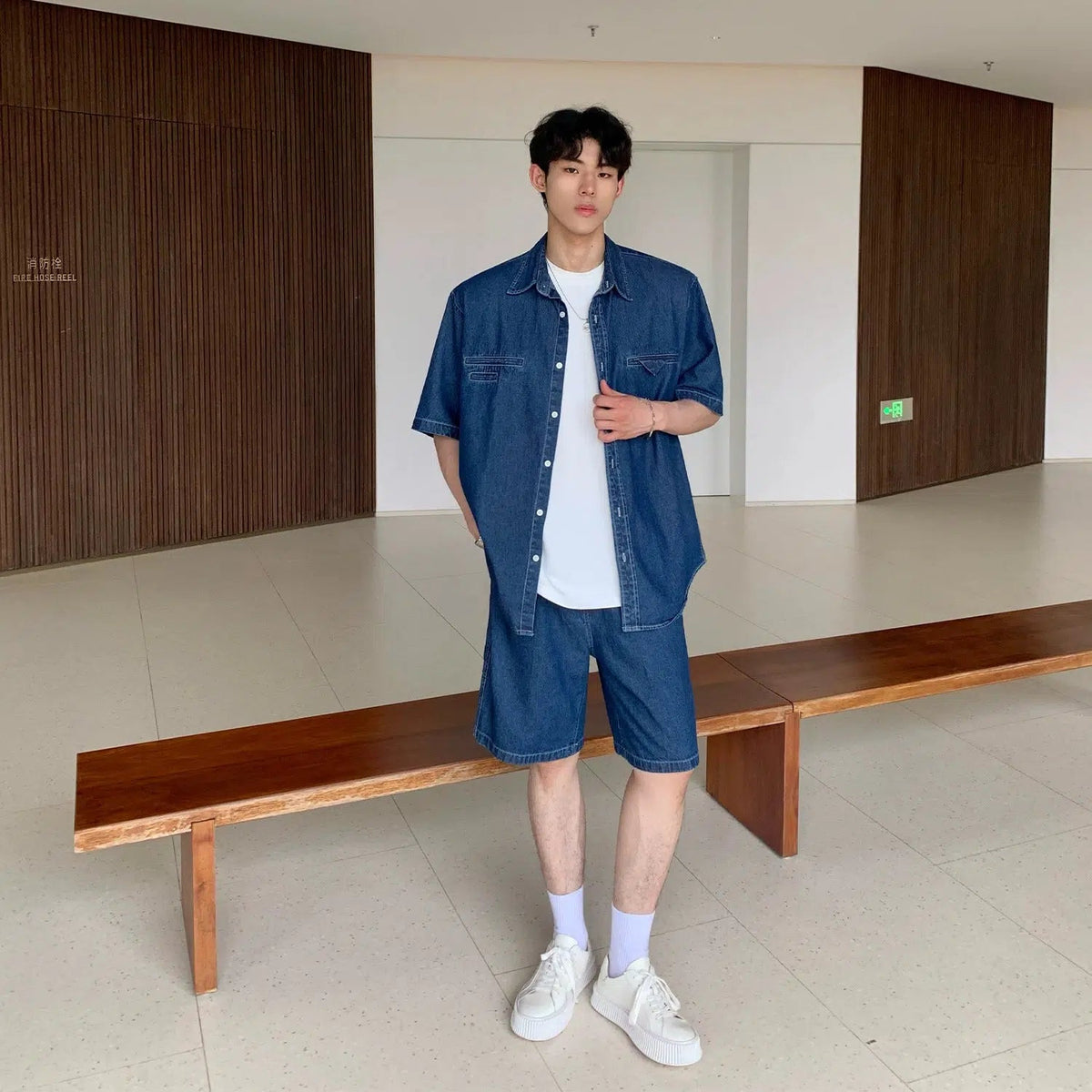 Chambray Short Sleeve Shirt & Shorts