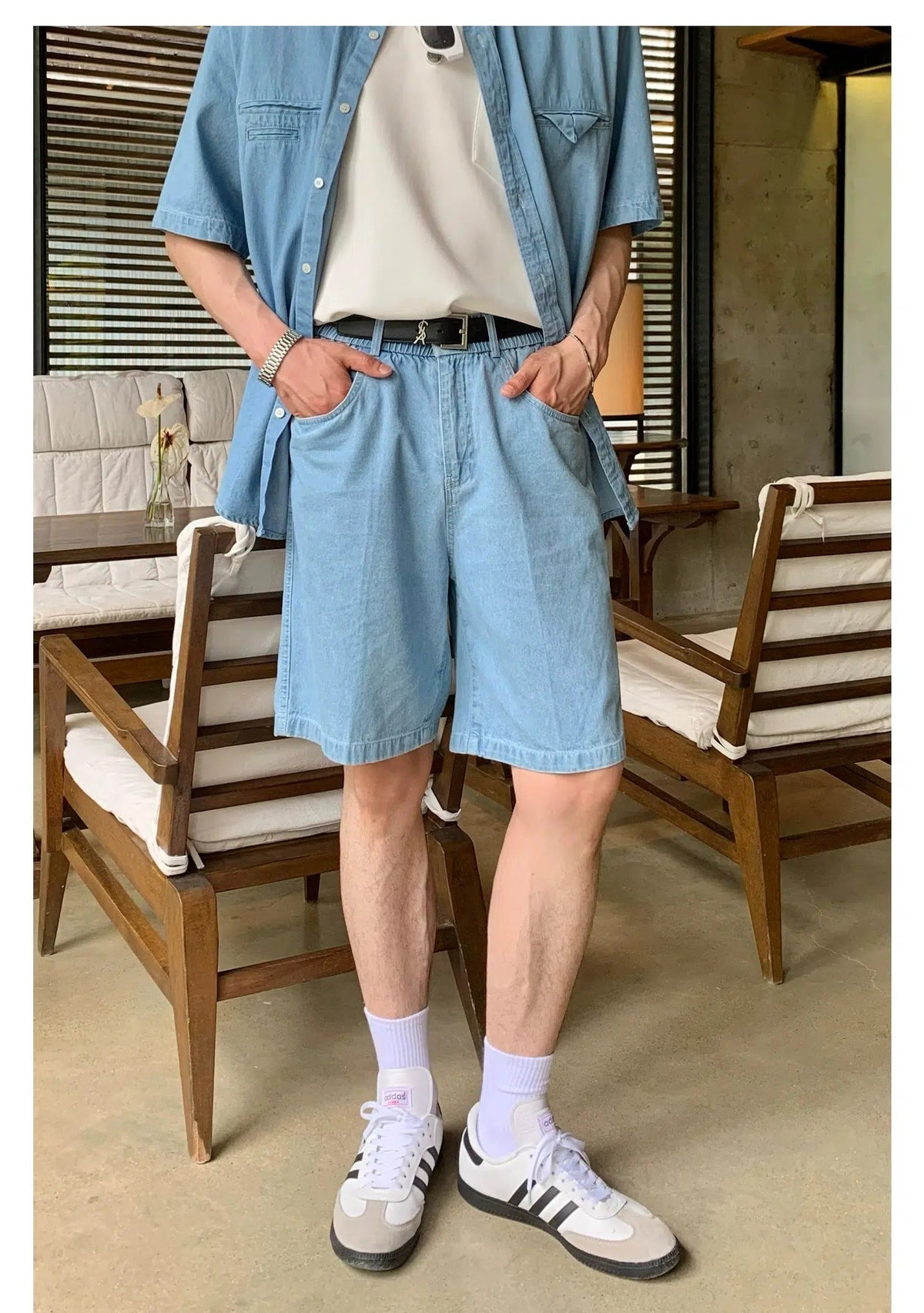Chambray Short Sleeve Shirt & Shorts