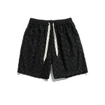 Checked Drawstring Shorts