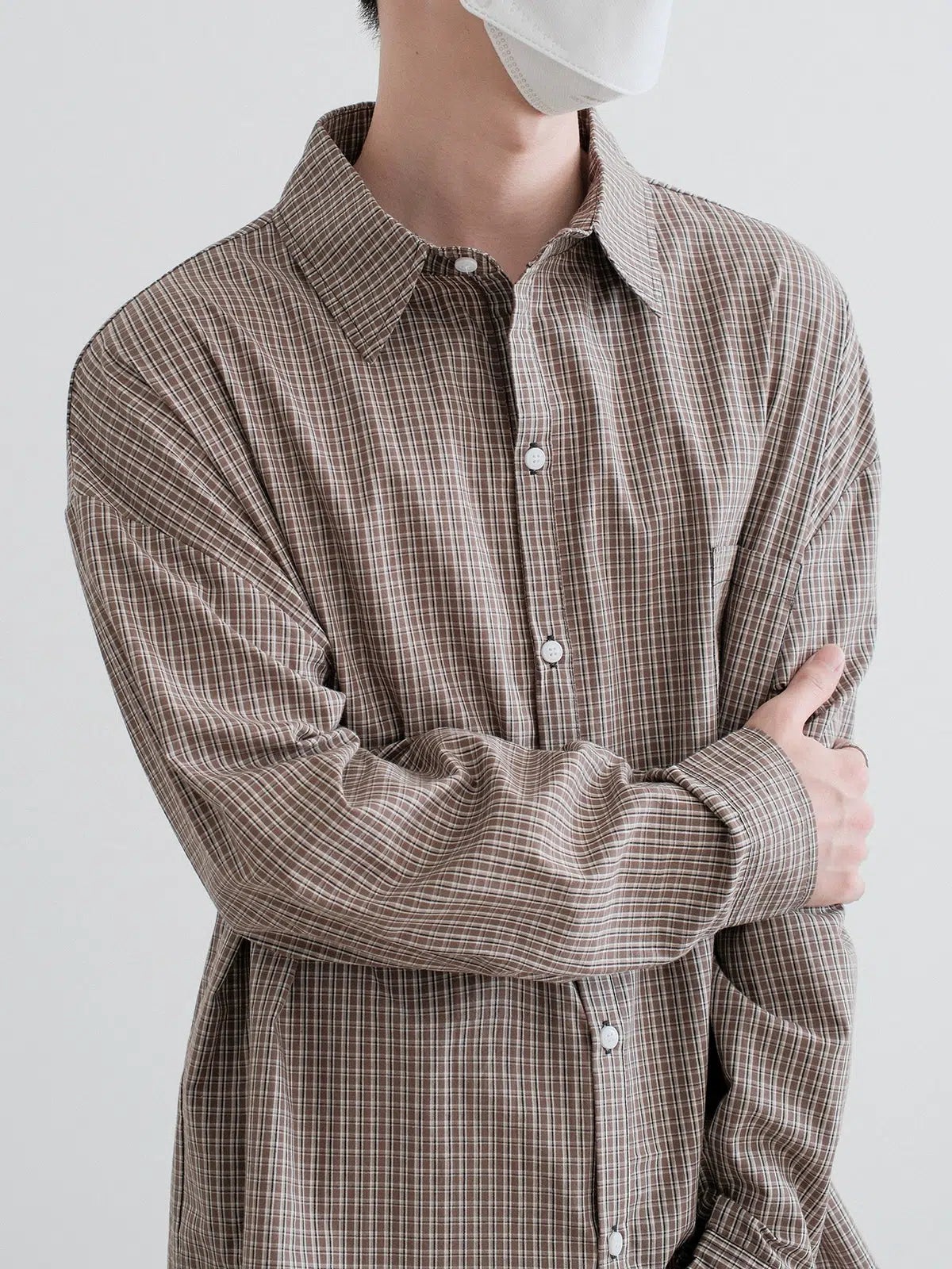 Checkered Long-Sleeve Shirt