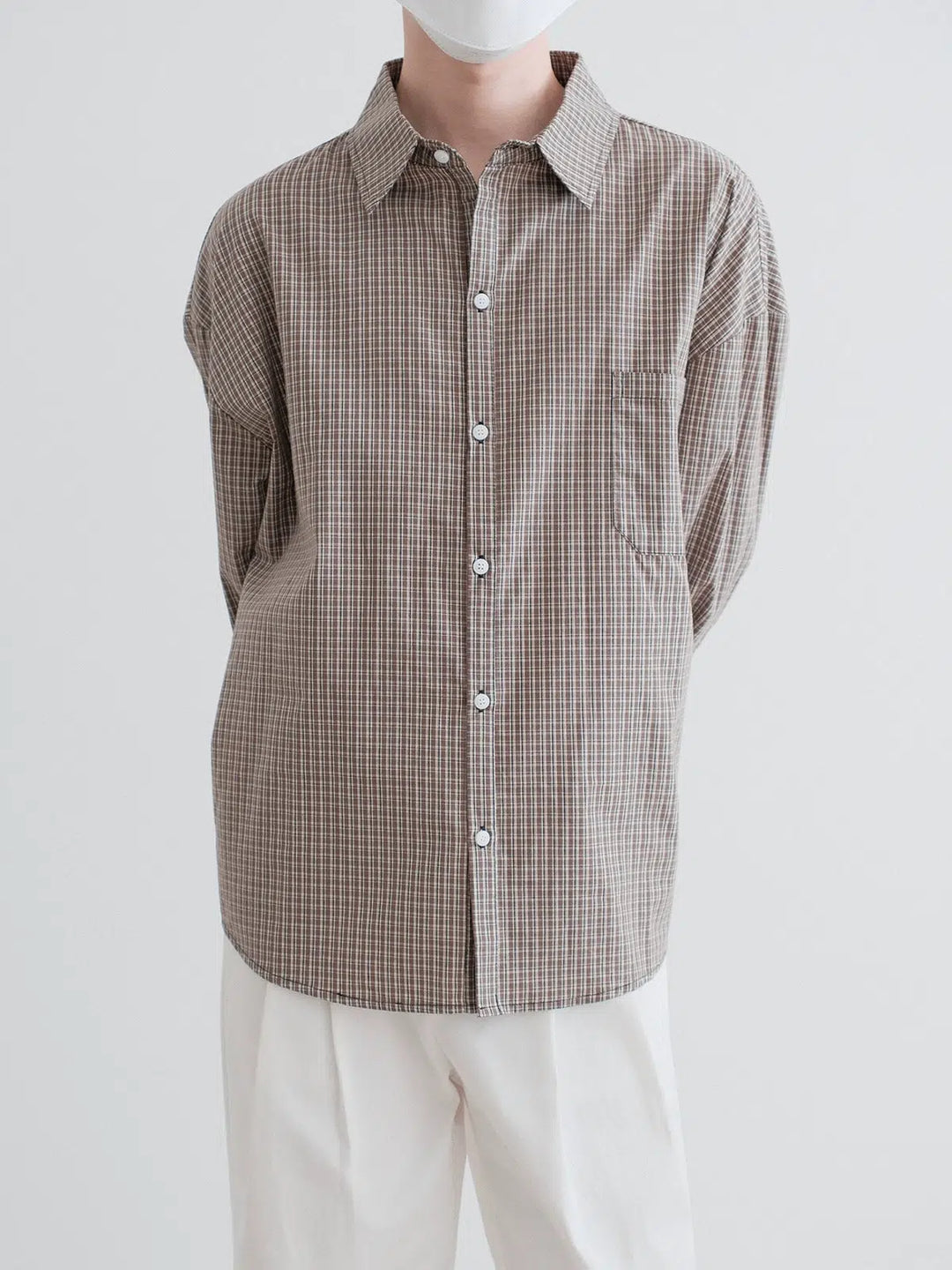Checkered Long-Sleeve Shirt