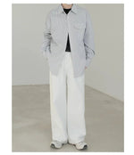 Chest Pocket Striped Button-Up Shirt